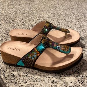 Rialto women’s sequin sandals